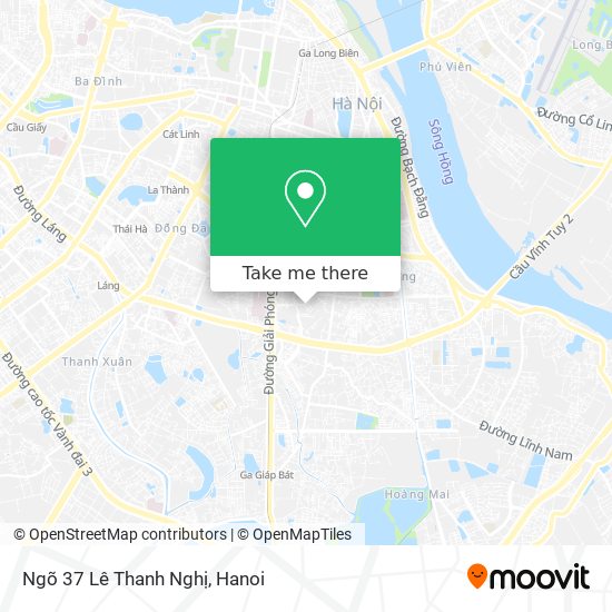 Ngõ 37 Lê Thanh Nghị map