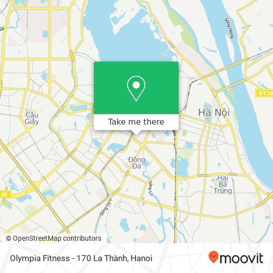Olympia Fitness - 170 La Thành map