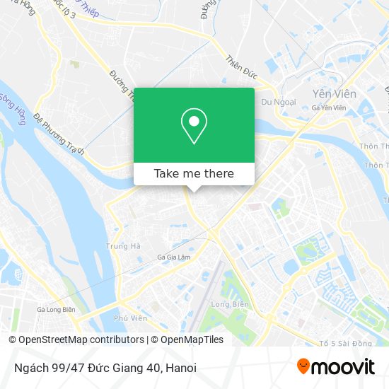 Ngách 99/47 Đức Giang 40 map