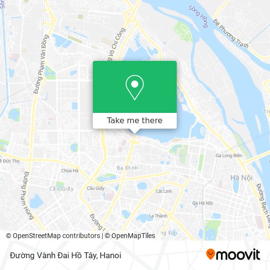 Đường Vành Đai Hồ Tây map