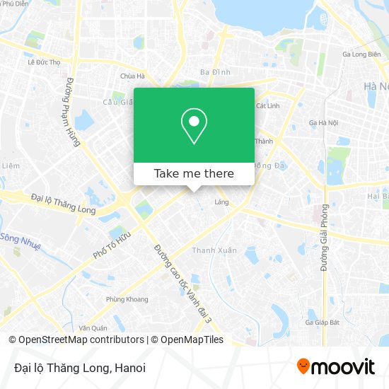 Đại lộ Thăng Long map