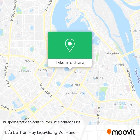 Lẩu bò Trần Huy Liệu-Giảng Võ map