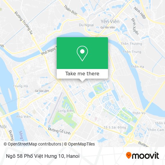 Ngõ 58 Phố Việt Hưng 10 map