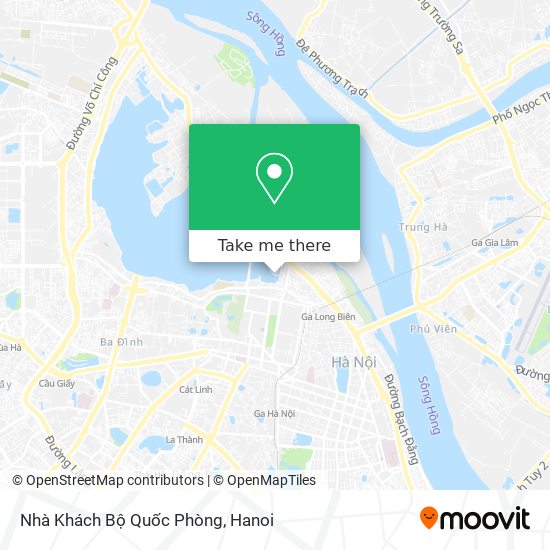 Nhà Khách Bộ Quốc Phòng map