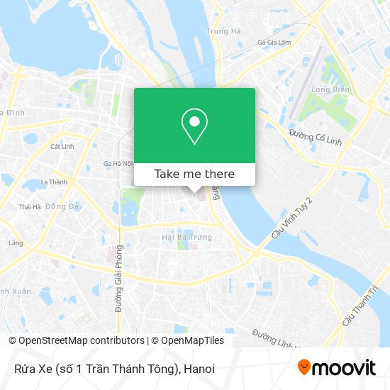 Rửa Xe (số 1 Trần Thánh Tông) map