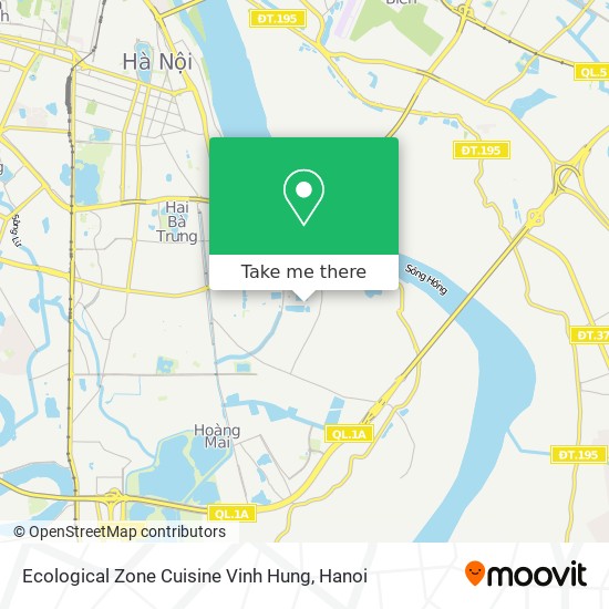 Ecological Zone Cuisine Vinh Hung map