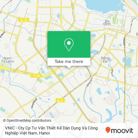 VNIC - Cty Cp Tư Vấn Thiết Kế Dân Dụng Và Công Nghiệp Việt Nam map