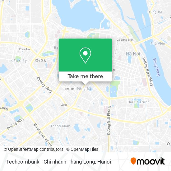Techcombank - Chi nhánh Thăng Long map