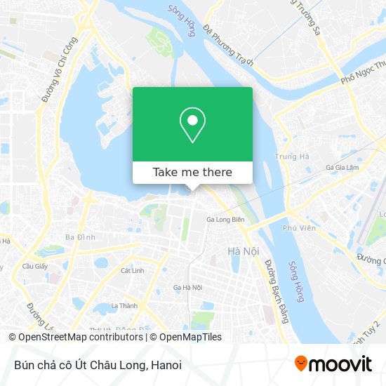 Bún chả cô Út Châu Long map