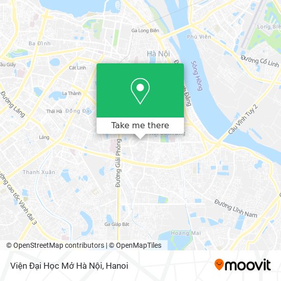 Viện Đại Học Mở Hà Nội map