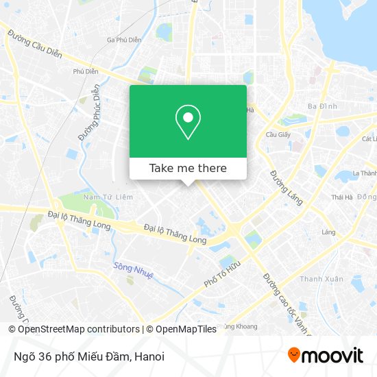 Ngõ 36 phố Miếu Đầm map