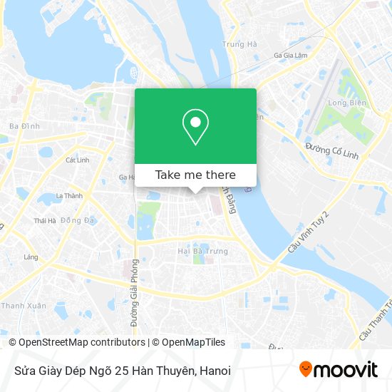 Sửa Giày Dép Ngõ 25 Hàn Thuyên map