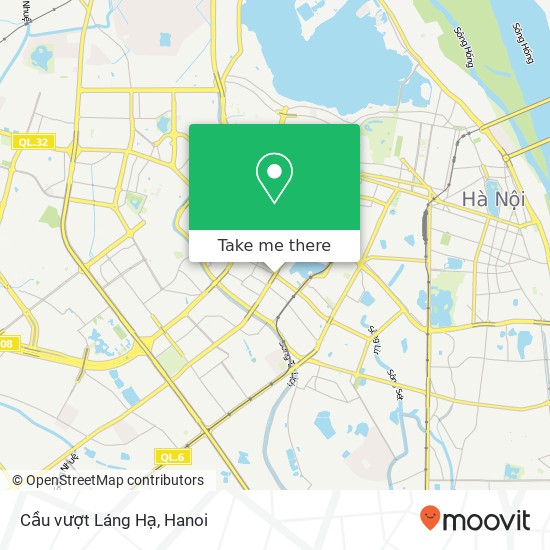 Cầu vượt Láng Hạ map