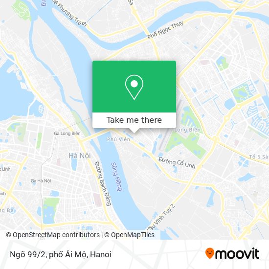 Ngõ 99/2, phố Ái Mộ map