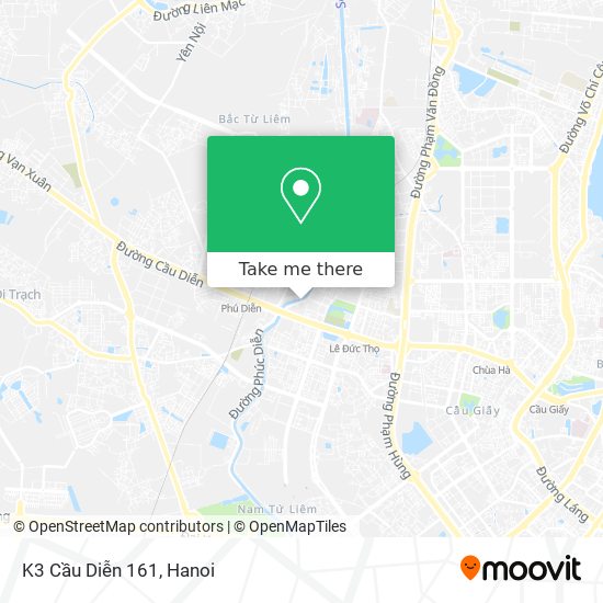 K3 Cầu Diễn 161 map