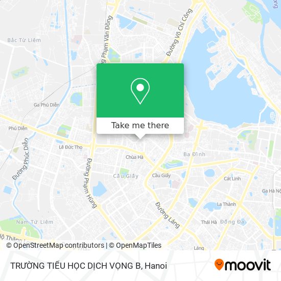 TRƯỜNG TIỂU HỌC DỊCH VỌNG B map