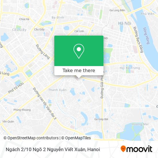 Ngách 2 / 10 Ngõ 2 Nguyễn Viết Xuân map