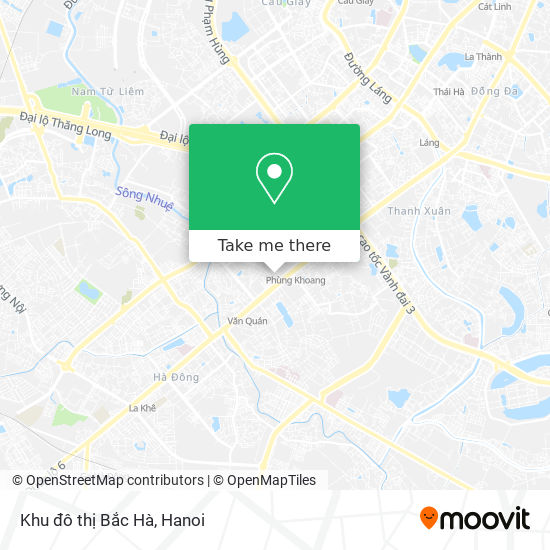 Khu đô thị Bắc Hà map