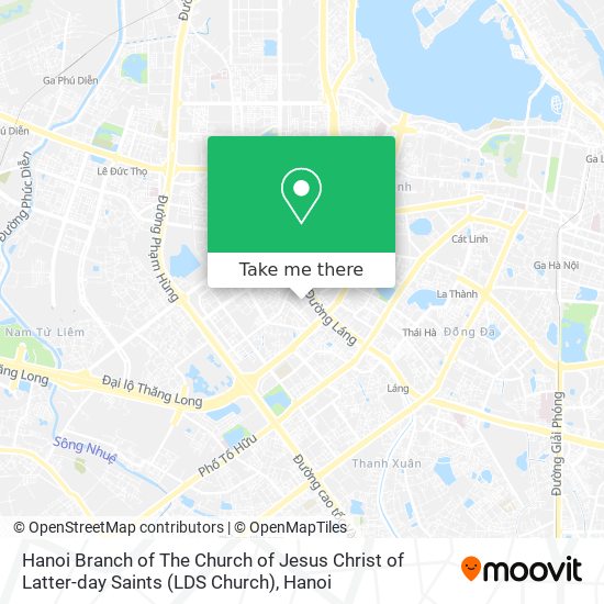 Hanoi Branch of The Church of Jesus Christ of Latter-day Saints (LDS Church) map