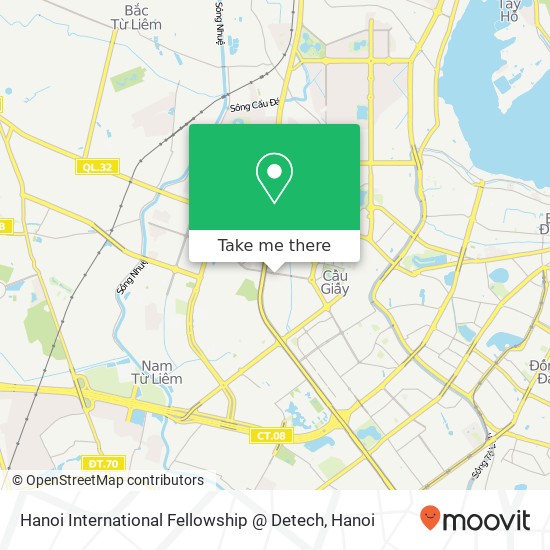 Hanoi International Fellowship @ Detech map
