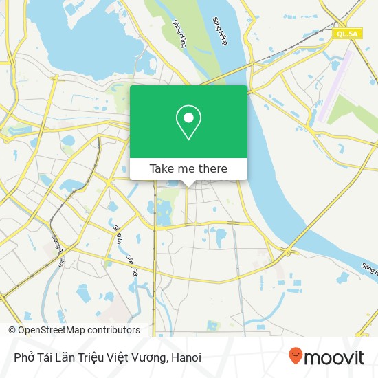 Phở Tái Lăn Triệu Việt Vương map