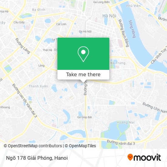 Ngõ 178 Giải Phóng map