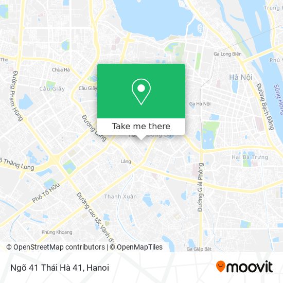 Ngõ 41 Thái Hà 41 map