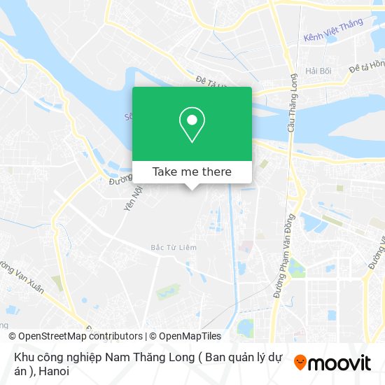 Khu công nghiệp Nam Thăng Long ( Ban quản lý dự án ) map