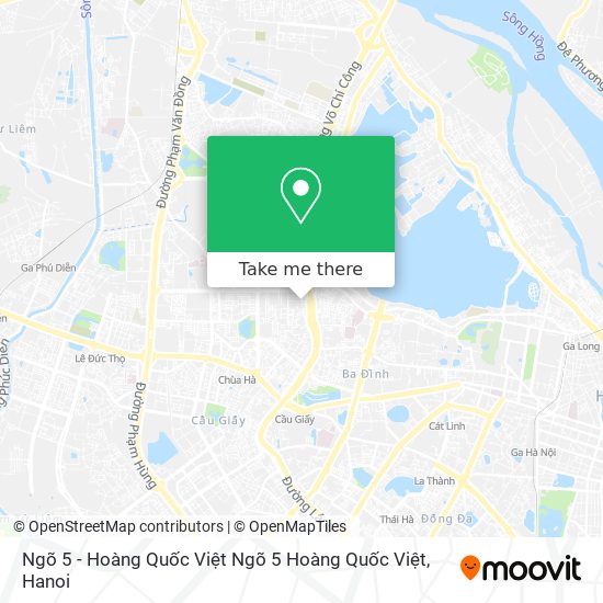 Ngõ 5 - Hoàng Quốc Việt Ngõ 5 Hoàng Quốc Việt map