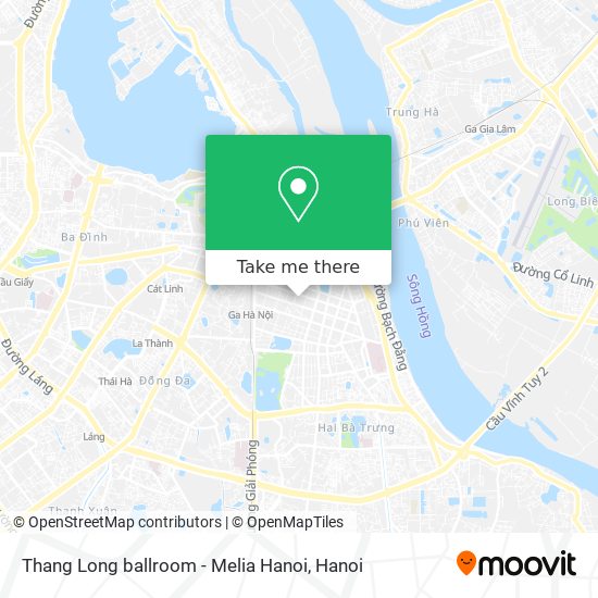 Thang Long ballroom - Melia Hanoi map
