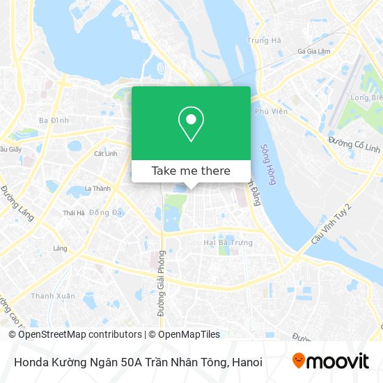 Honda Kường Ngân 50A Trần Nhân Tông map