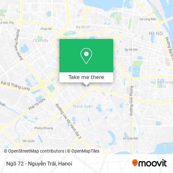 Ngõ 72 - Nguyễn Trãi map