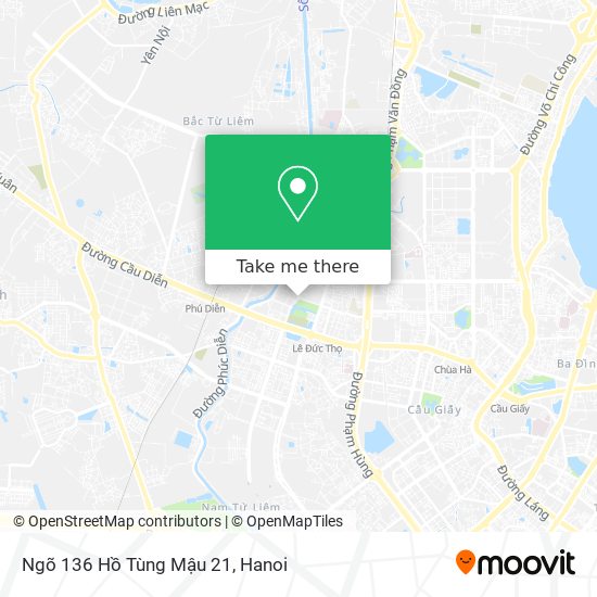 Ngõ 136 Hồ Tùng Mậu 21 map