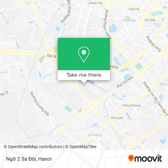 Ngõ 2 Sa Đôi map
