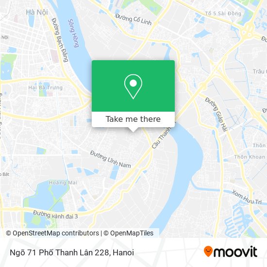 Ngõ 71 Phố Thanh Lân 228 map