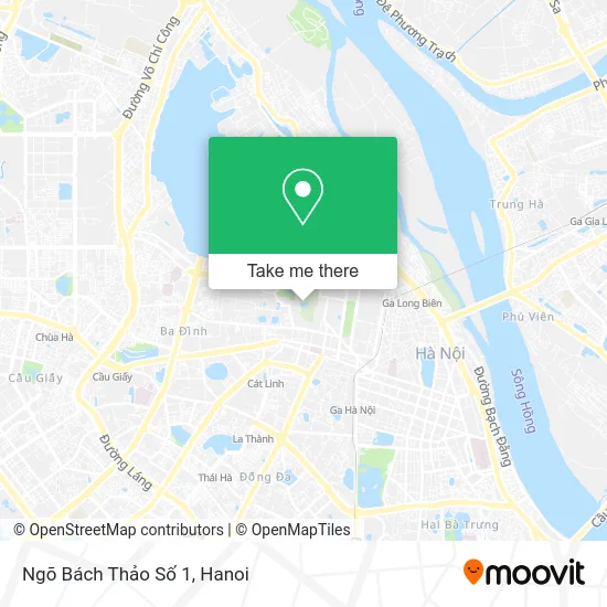 Ngõ Bách Thảo Số 1 map