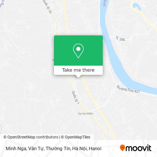 Minh Nga, Văn Tự, Thường Tín, Hà Nội map