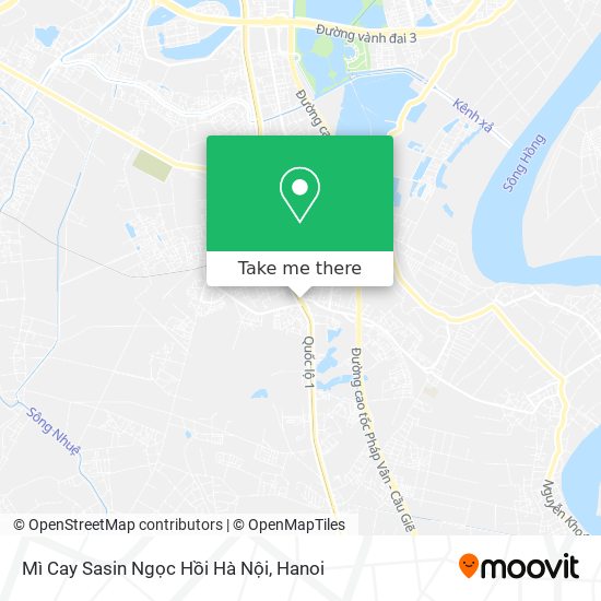 Mì Cay Sasin Ngọc Hồi Hà Nội map