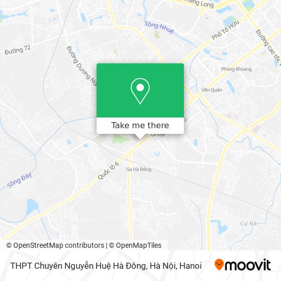 THPT Chuyên Nguyễn Huệ Hà Đông, Hà Nội map