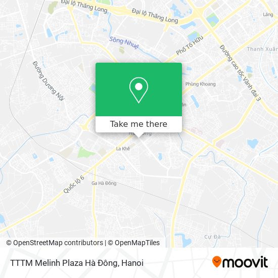 TTTM Melinh Plaza Hà Đông map