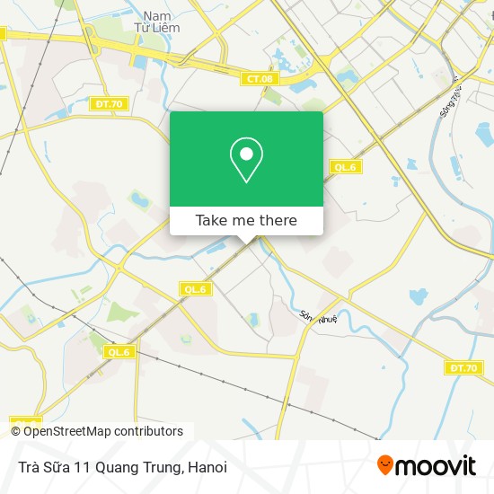 Trà Sữa 11 Quang Trung map