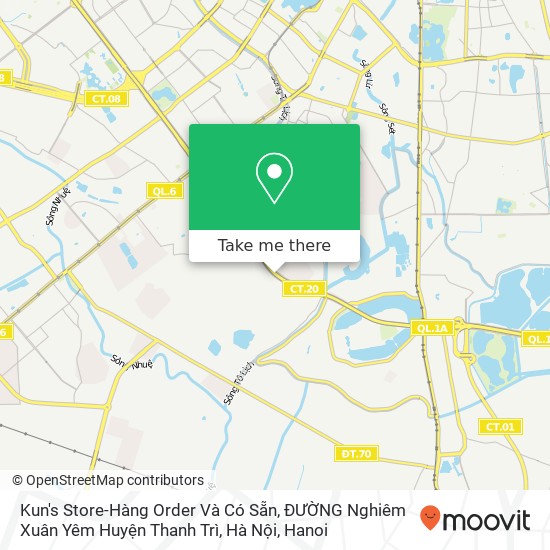 Kun's Store-Hàng Order Và Có Sẵn, ĐƯỜNG Nghiêm Xuân Yêm Huyện Thanh Trì, Hà Nội map