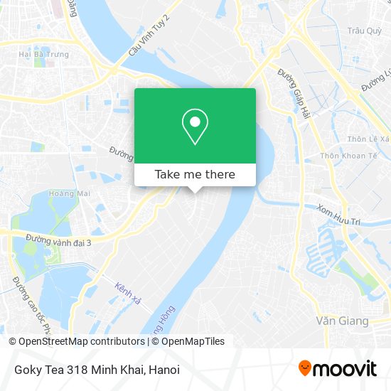 Goky Tea 318 Minh Khai map
