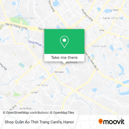 Shop Quần Áo Thời Trang Canifa map