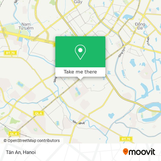 Tân An map