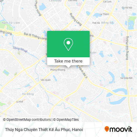 Thúy Nga Chuyên Thiết Kế Âu Phục map