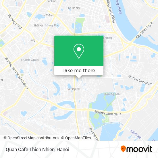 Quán Cafe Thiên Nhiên map