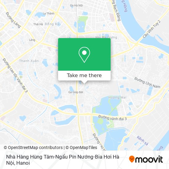 Nhà Hàng Hùng Tâm-Ngẩu Pín Nướng-Bia Hơi Hà Nội map