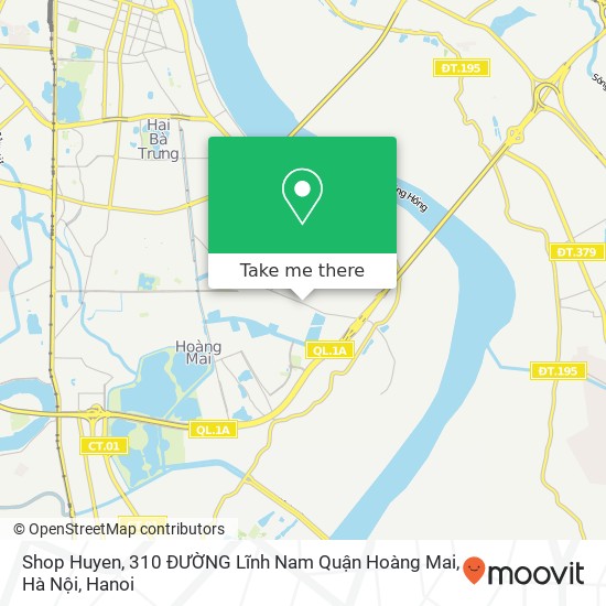 Shop Huyen, 310 ĐƯỜNG Lĩnh Nam Quận Hoàng Mai, Hà Nội map