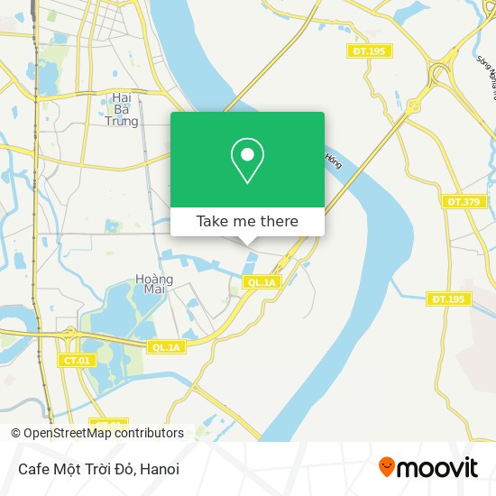 Cafe Một Trời Đỏ map